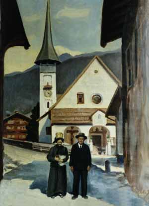 Gemlde von R. Schiess
1928 Rom

Die abgebildeten Personen sind
Katharina und Franz Werlen-Jost.